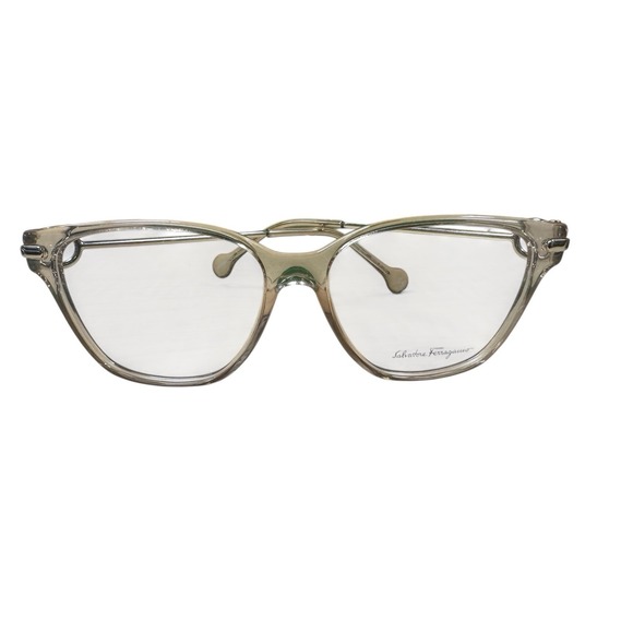 NEW Salvatore Ferragamo SF2864 690 Light Beige Cat Eye Women\'s Eyeglasses Luxury